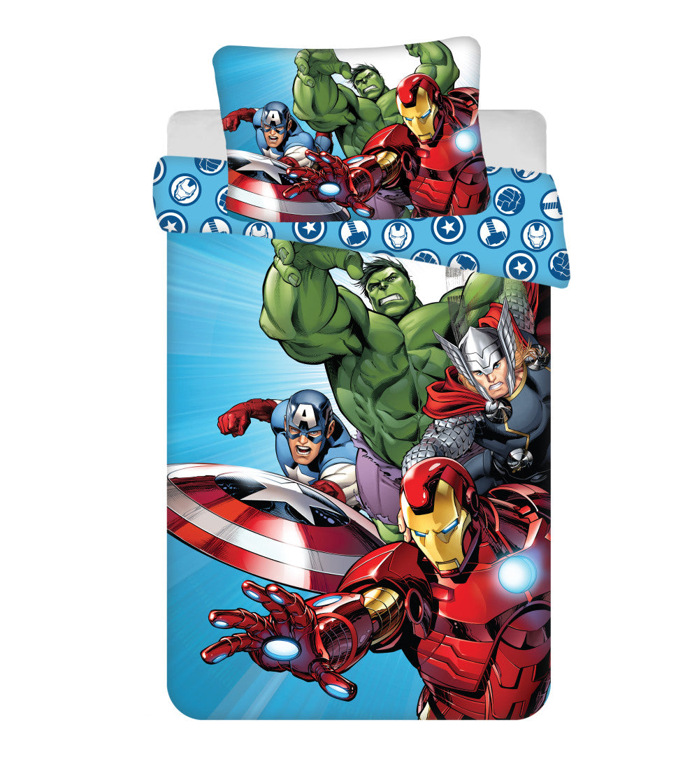 Marvel Avengers Toddler/Baby Size Duvet Cover Set 100 x 135 cm 100% COTTON Thor