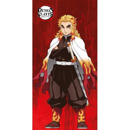 Demon Slayer Rengoku Bath Beach Towel 140 x 70 cm. 100% COTTON Manga Anime