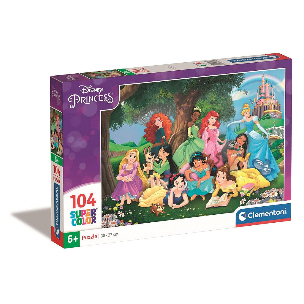 Disney Princess Puzzle 104 pieces. 38 x 27 cm. Age 6+. Cinderella, Snow White