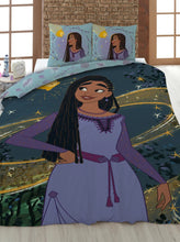 Load image into Gallery viewer, Disney Wish Single Duvet Cover Set 140 x 200 cm 100% COTTON Asha &amp; Star
