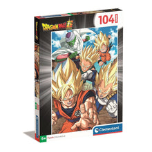 Load image into Gallery viewer, Dragon Ball Puzzle 104 pieces. 33.5 x 48.5 cm. Age 6+. Goku Vegeta
