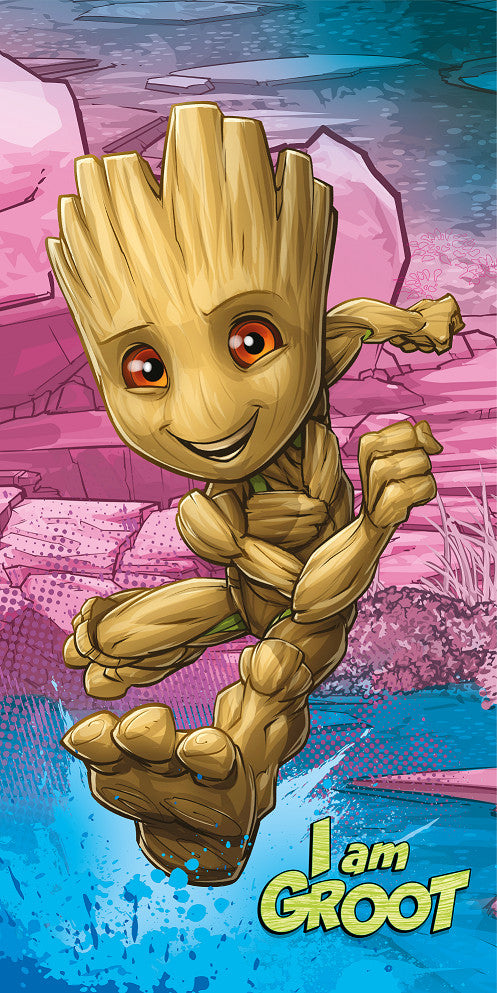 Marvel Guardians of the Galaxy Bath Beach towel 140 x 70 cm 100% Cotton - Groot