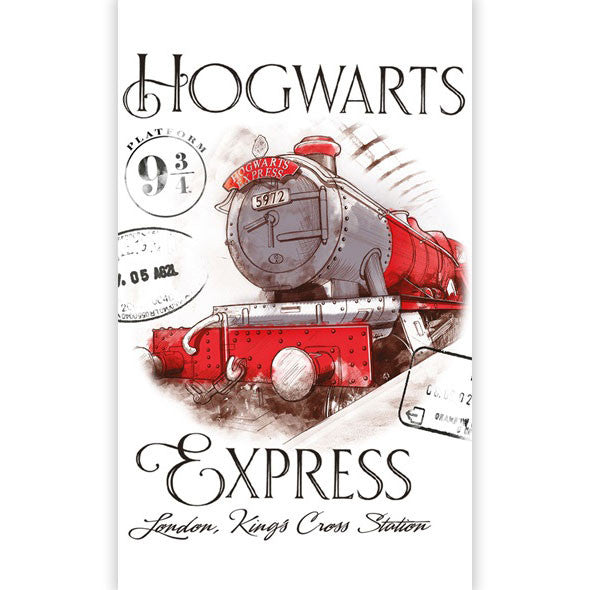 Harry Potter Hand & Face towel 30 x 50 cm 100% COTTON Hogwarts Express