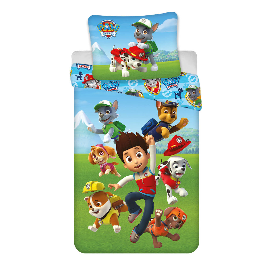 Paw Patrol Toddler Size Duvet Cover Set 100 x 135 cm 100% COTTON Chase Marshall