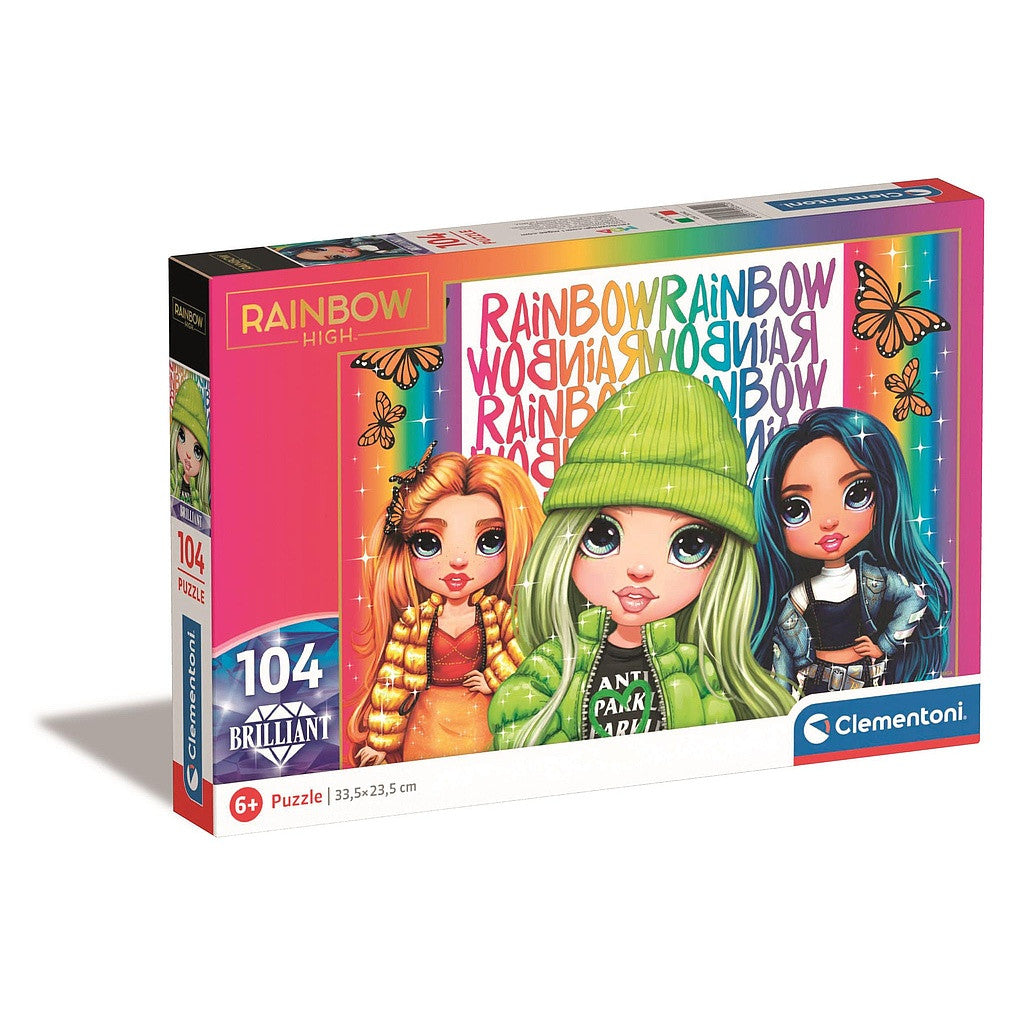 Rainbow High Puzzle 104 pieces. 33.5 x 23.5 cm. Age 6+. Fashion Dolls