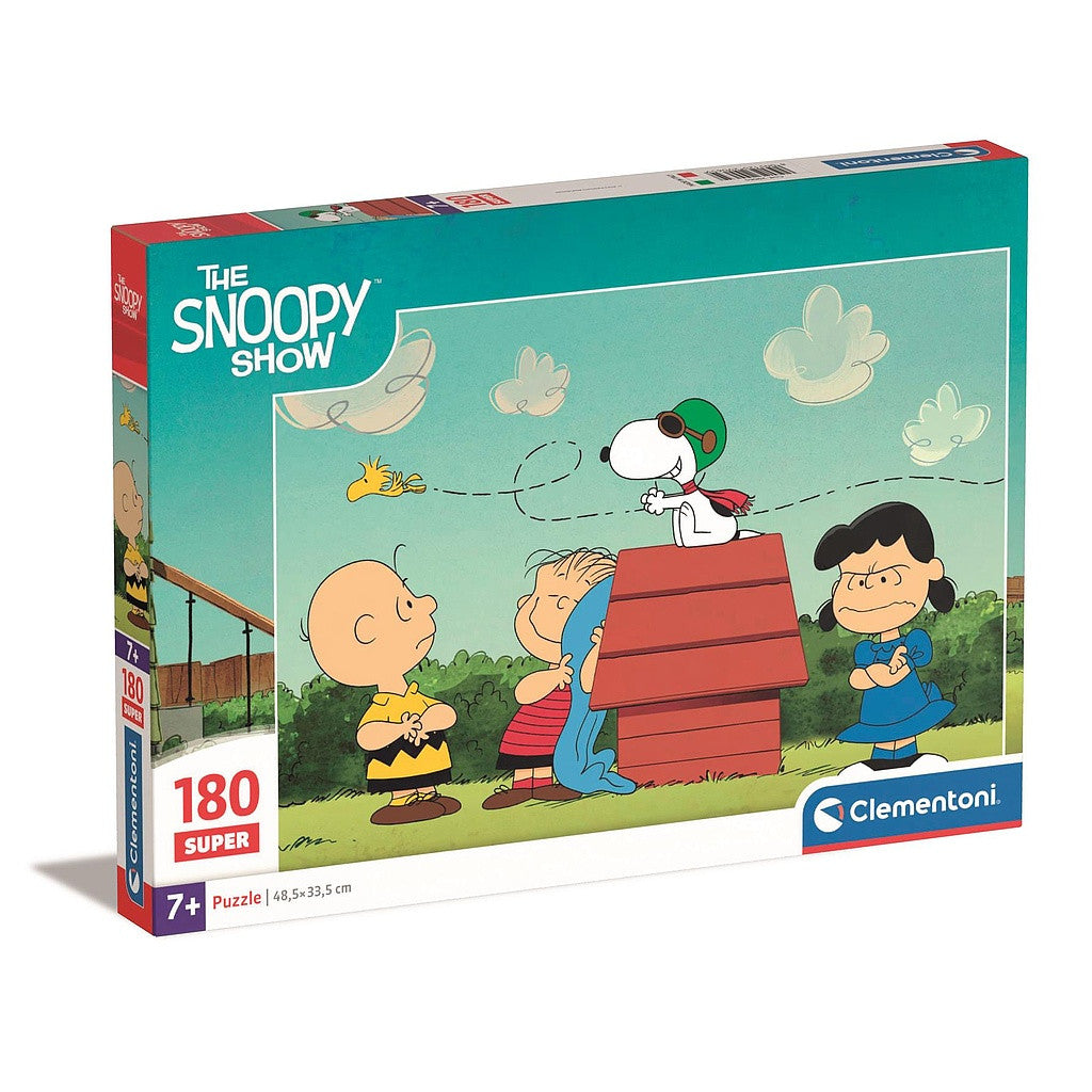 Snoopy Puzzle 180 pieces. 33.5 x 48.5 cm. Age 7+. Peanuts