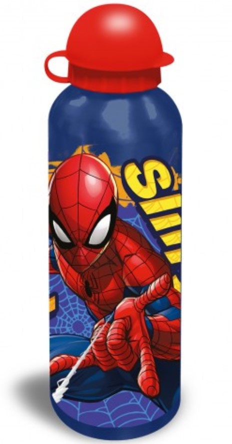 Marvel Spiderman Aluminium Water Bottle 500 ml 22 cm tall