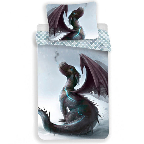 Baby Dragon Reversible Single Duvet Cover Set